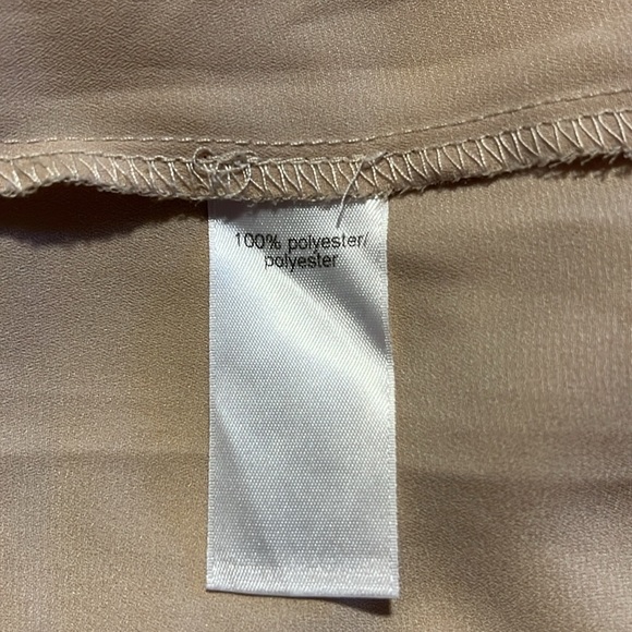 Maurice’s Women’s Sheer Sleeveless Blouse Tan 1037 - Picture 4 of 5